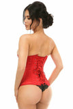Daisy Corsets Lavish Red Satin Open Bust Underwire Underbust Corset - Daisy Corsets - Flyclothing LLC