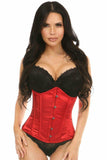Daisy Corsets Lavish Red Satin Underbust Corset - Daisy Corsets - Flyclothing LLC