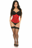 Daisy Corsets Lavish Red Satin Underbust Corset - Daisy Corsets - Flyclothing LLC