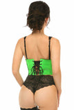 Daisy Corsets Lavish Neon Green Patent Open Cup Underwire Waist Cincher - Daisy Corsets - Flyclothing LLC
