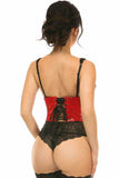Daisy Corsets Lavish Red Patent Open Cup Underwire Waist Cincher - Daisy Corsets - Flyclothing LLC