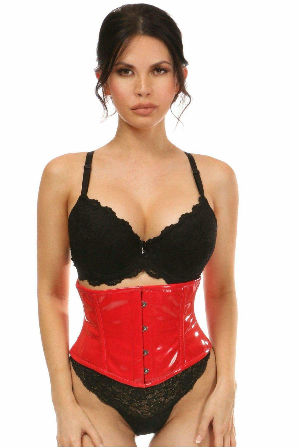Lavish Red Patent Mini Cincher - Daisy Corsets - Flyclothing LLC