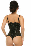Daisy Corsets Lavish Black Patent Underbust Corset - Daisy Corsets - Flyclothing LLC