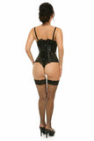 Daisy Corsets Lavish Black Patent Underbust Corset - Daisy Corsets - Flyclothing LLC