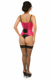 Lavish Hot Pink Patent Underbust Corset - Daisy Corsets - Flyclothing LLC