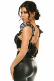 Daisy Corsets Lavish Celestial Underwire Bustier Top w/Removable Ruffle Sleeves - Daisy Corsets - Flyclothing LLC