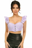 Daisy Corsets Lavish Lavender Eyelet Underwire Bustier Top w/Removable Ruffle Sleeves - Daisy Corsets - Flyclothing LLC