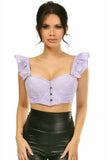 Daisy Corsets Lavish Lavender Eyelet Underwire Bustier Top w/Removable Ruffle Sleeves - Daisy Corsets - Flyclothing LLC