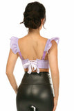 Daisy Corsets Lavish Lavender Eyelet Underwire Bustier Top w/Removable Ruffle Sleeves - Daisy Corsets - Flyclothing LLC