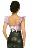 Daisy Corsets Lavish Lavender Eyelet Underwire Bustier Top w/Removable Ruffle Sleeves - Daisy Corsets - Flyclothing LLC