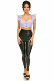 Daisy Corsets Lavish Lavender Eyelet Underwire Bustier Top w/Removable Ruffle Sleeves - Daisy Corsets - Flyclothing LLC