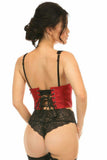 Daisy Corsets Lavish Wine Brocade Open Cup Waist Cincher - Daisy Corsets - Flyclothing LLC
