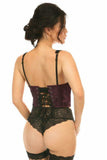 Daisy Corsets Lavish Plum Brocade Open Cup Waist Cincher - Daisy Corsets - Flyclothing LLC