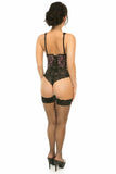 Daisy Corsets Lavish Pink w/Black Lace Overlay Open Cup Waist Cincher - Daisy Corsets - Flyclothing LLC