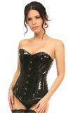 Lavish Black Patent Overbust Corset - Daisy Corsets - Flyclothing LLC