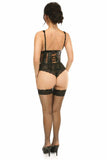 Daisy Corsets Lavish Black Fishnet Underwire Open Cup Waist Cincher - Daisy Corsets - Flyclothing LLC