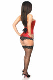 Lavish Red Brocade Corset - Daisy Corsets - Flyclothing LLC