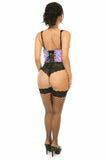 Daisy Corsets Lavish Lavender Holo Open Cup Underwire Waist Cincher - Daisy Corsets - Flyclothing LLC