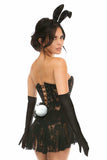 Lavish 4 PC Sexy Black Bunny Costume - Daisy Corsets - Flyclothing LLC