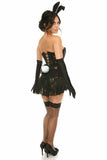 Daisy Corsets Lavish 4 PC Sexy Black Bunny Costume - Daisy Corsets - Flyclothing LLC