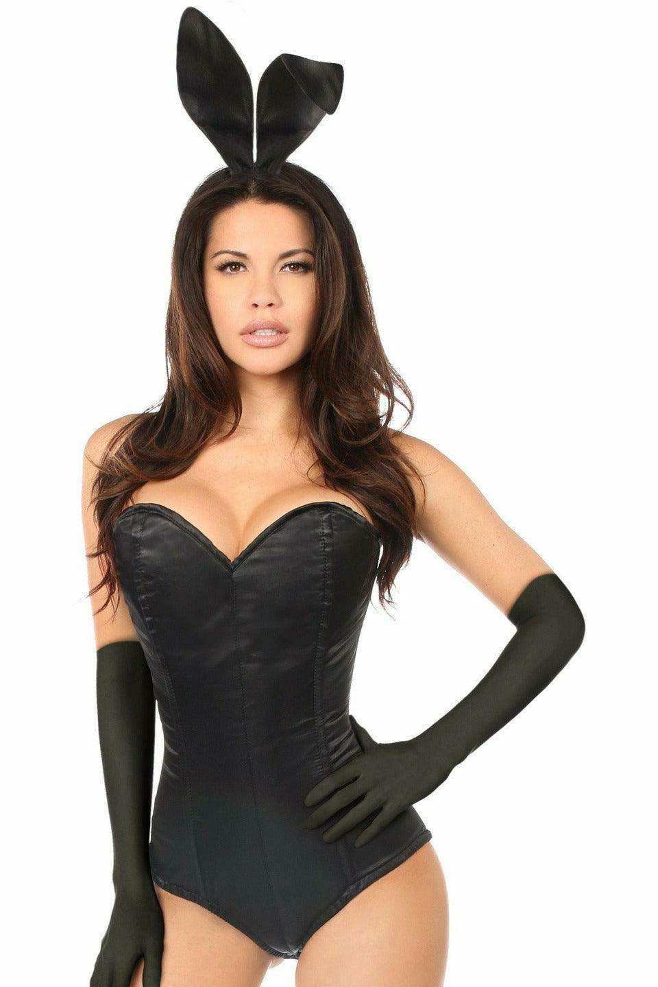 Lavish 4 PC Sexy Bunny Corset Costume - Daisy Corsets - Flyclothing LLC