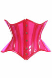Daisy Corsets Lavish Pink Clear Curvy Underbust Waist Cincher Corset - Daisy Corsets - Flyclothing LLC