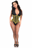 Daisy Corsets Lavish Yellow Clear Curvy Underbust Waist Cincher Corset - Daisy Corsets - Flyclothing LLC