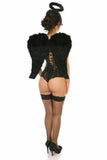 Daisy Corsets Lavish 3 PC Sexy Daring Dark Angel Corset Costume - Daisy Corsets - Flyclothing LLC