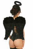 Daisy Corsets Lavish 3 PC Sexy Daring Dark Angel Corset Costume - Daisy Corsets - Flyclothing LLC