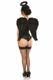Lavish 3 PC Sexy Midnight Angel Corset Costume - Daisy Corsets - Flyclothing LLC