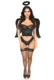 Lavish 3 PC Sexy Night Angel Corset Costume - Daisy Corsets - Flyclothing LLC