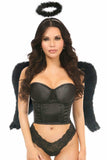 Lavish 3 PC Sexy Night Angel Corset Costume - Daisy Corsets - Flyclothing LLC