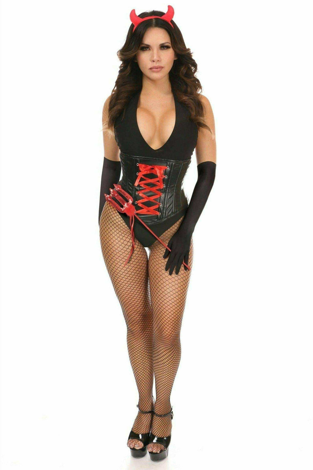 Daisy Corsets Lavish 4 PC Sexy Devil Corset Costume - Daisy Corsets - Flyclothing LLC