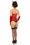 Lavish 4 PC Sexy Red Devil Corset Costume - Daisy Corsets - Flyclothing LLC