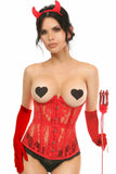 Lavish 4 PC Sexy Red Devil Corset Costume - Daisy Corsets - Flyclothing LLC