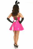 Daisy Corsets Lavish 5 PC Pink Patent Bunny Corset Costume - Daisy Corsets - Flyclothing LLC