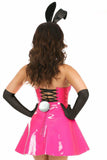 Lavish 5 PC Pink Patent Bunny Corset Costume - Daisy Corsets - Flyclothing LLC