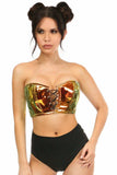 Daisy Corsets Lavish Sunset Holo Lace-Up Short Bustier Top - Daisy Corsets - Flyclothing LLC
