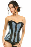 Daisy Corsets Lavish Lt Blue Burlesque Overbust Corset - Daisy Corsets - Flyclothing LLC