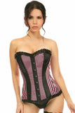 Daisy Corsets Lavish Pink Burlesque Overbust Corset - Daisy Corsets - Flyclothing LLC