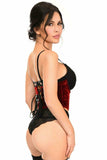 Lavish Red Velvet Underwire Waist Cincher Corset - Daisy Corsets - Flyclothing LLC