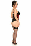 Daisy Corsets Lavish Red Velvet Underwire Waist Cincher Corset - Daisy Corsets - Flyclothing LLC