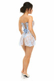 Lavish Lt Blue Sheer Lace Corset Dress - Daisy Corsets - Flyclothing LLC