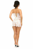 Lavish White Sheer Lace Corset Dress - Daisy Corsets - Flyclothing LLC