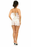 Daisy Corsets Lavish White Sheer Lace Corset Dress - Daisy Corsets - Flyclothing LLC