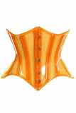 Daisy Corsets Lavish Orange Clear Curvy Underbust Waist Cincher Corset - Daisy Corsets - Flyclothing LLC