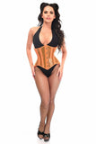 Daisy Corsets Lavish Orange Clear Curvy Underbust Waist Cincher Corset - Daisy Corsets - Flyclothing LLC