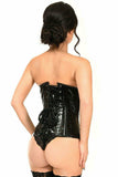Daisy Corsets Lavish Black Patent PVC Underwire Underbust Corset - Daisy Corsets - Flyclothing LLC