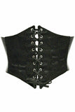 Daisy Corsets Lavish Black w/Black Lace Overlay Corset Belt Cincher - Daisy Corsets - Flyclothing LLC