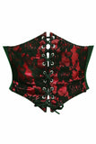 Daisy Corsets Lavish Red w/Black Lace Overlay Corset Belt Cincher - Daisy Corsets - Flyclothing LLC